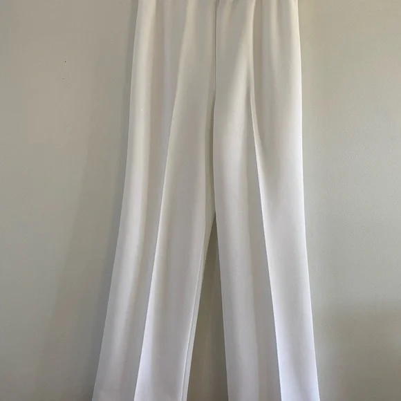 Vintage Union Label 70s/80s White Pants with Elastic Waist - Picture 3 of 4